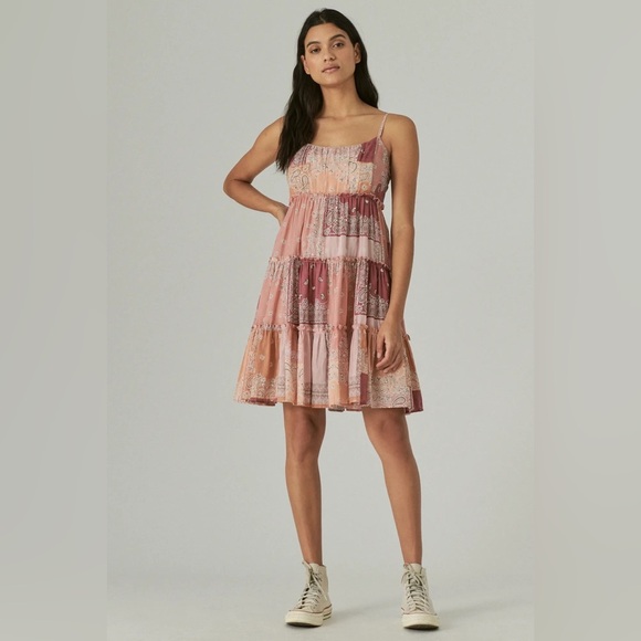 Patchwork Pink Sleeveless Dress
LUCKY BRAND
Tiered Mini Dress - Picture 1 of 6